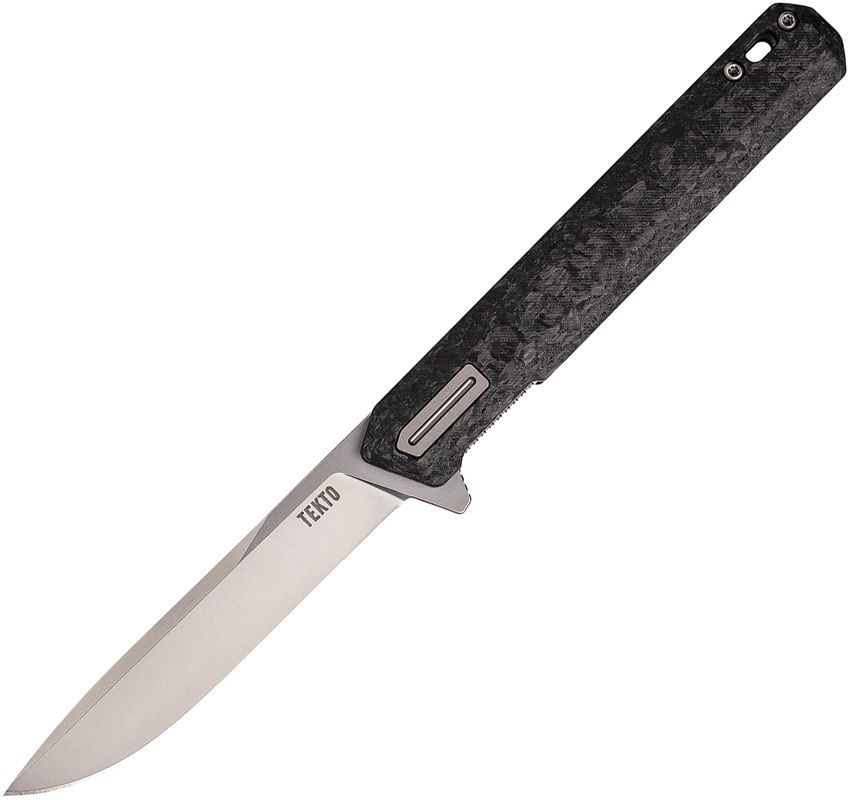 Tekto F2 Bravo Linerlock Black CF/Silver D2