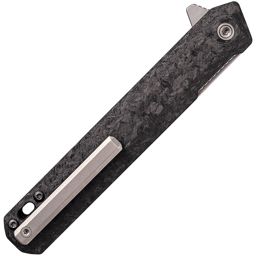 Tekto F2 Bravo Linerlock Black CF/Silver D2