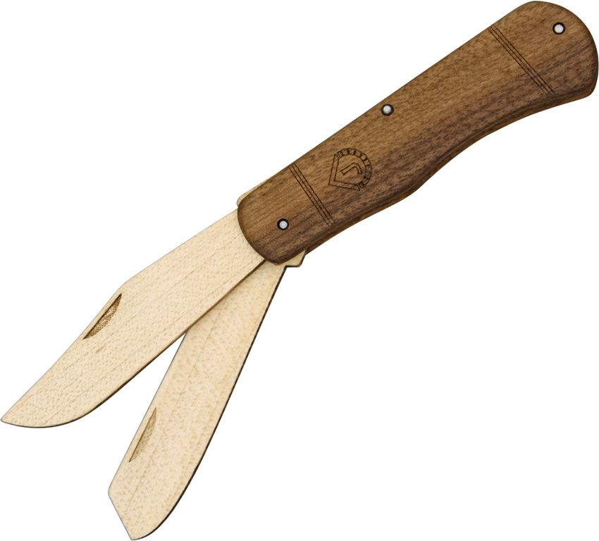 Wooden Trapper Pocket Knife Kit