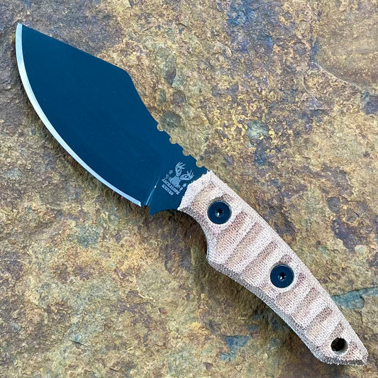 Wendingo in 80CrV2 Blk/Tan Micarta