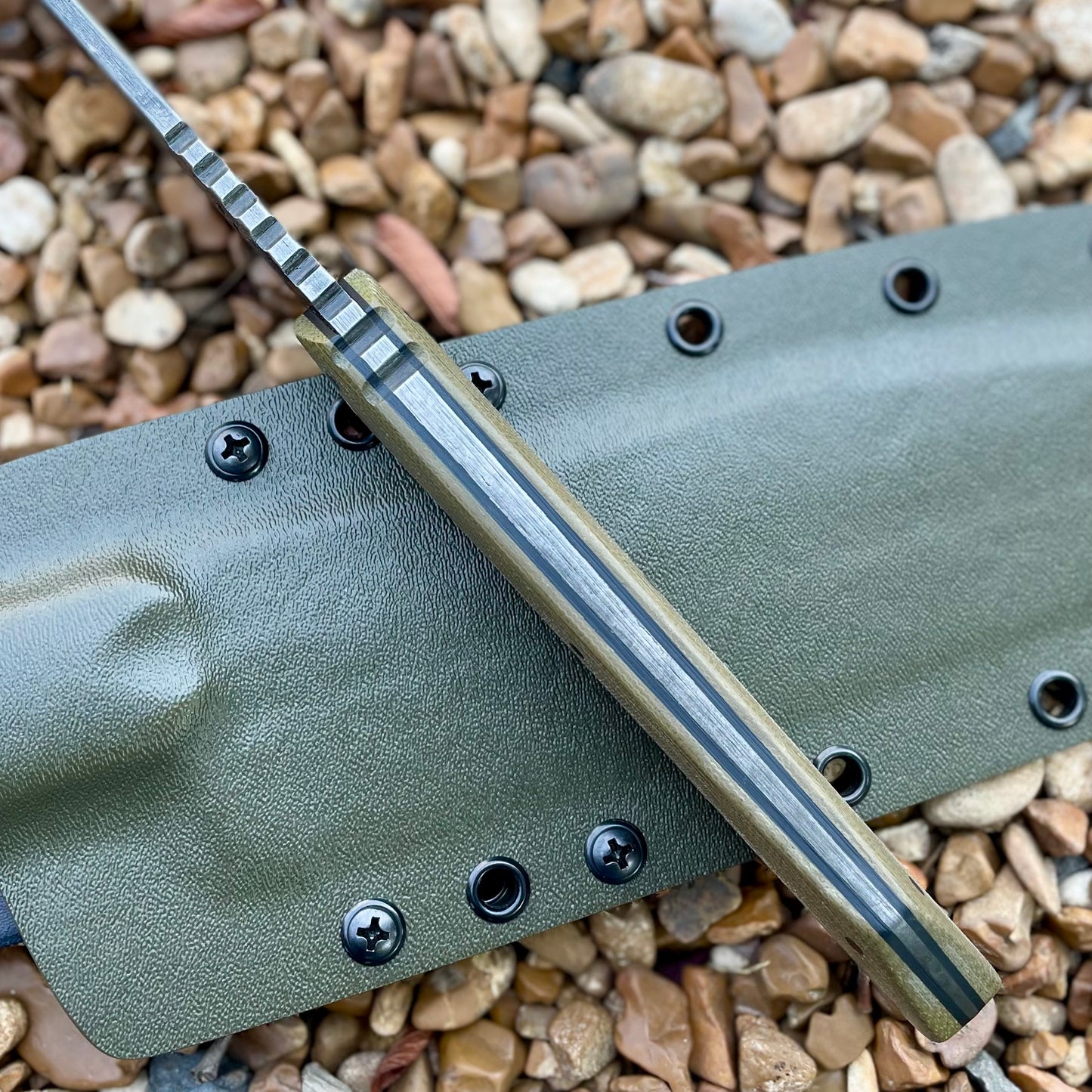 Camp Cheffy Chopper in 5160 w/ OD Canvas Micarta