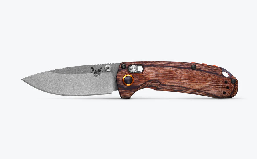 Benchmade North Fork (Drop Point) Stabilized Wood/S30V