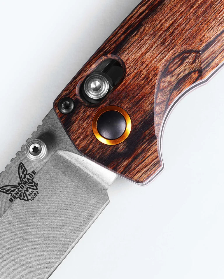 Benchmade North Fork (Drop Point) Stabilized Wood/S30V