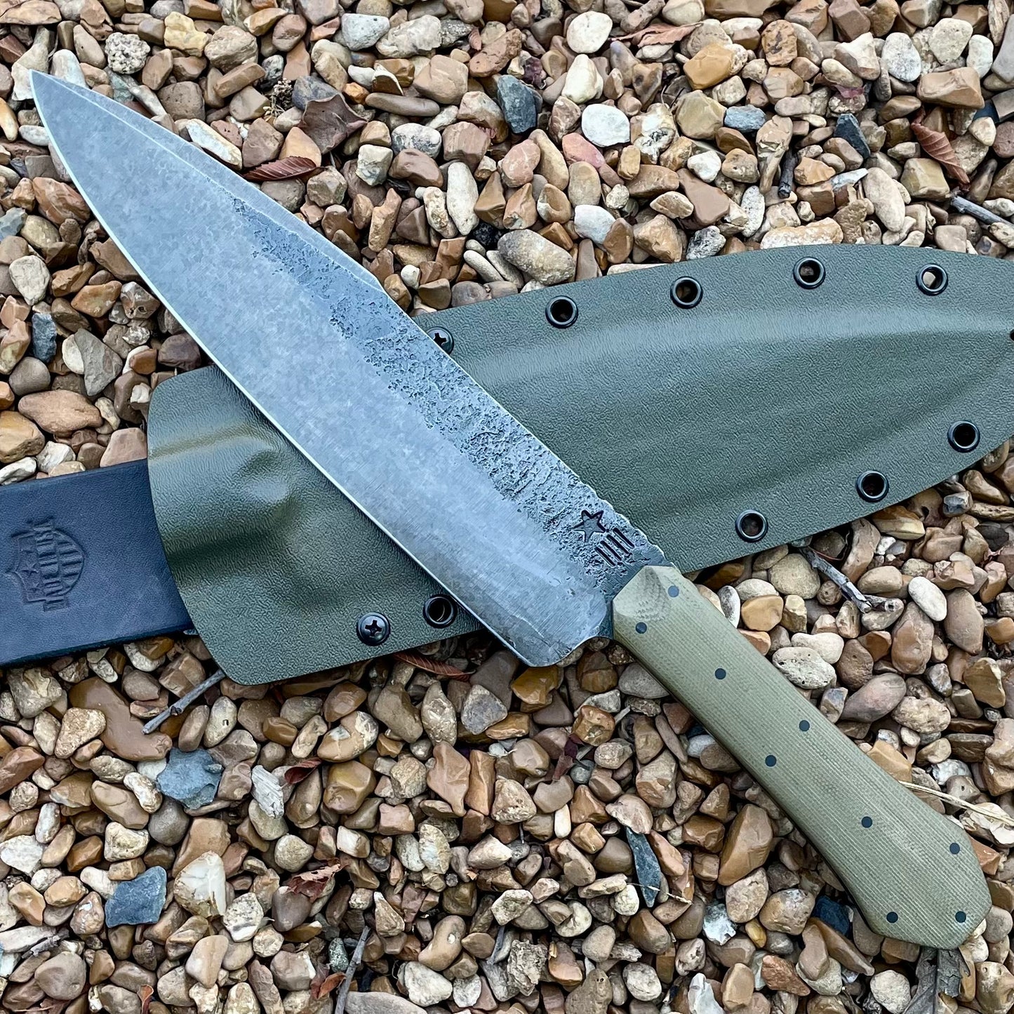Camp Cheffy Chopper in 5160 w/ OD Canvas Micarta