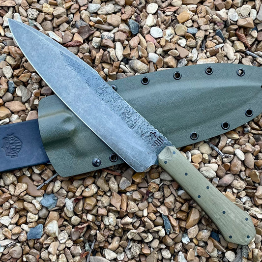 Camp Cheffy Chopper in 5160 w/ OD Canvas Micarta