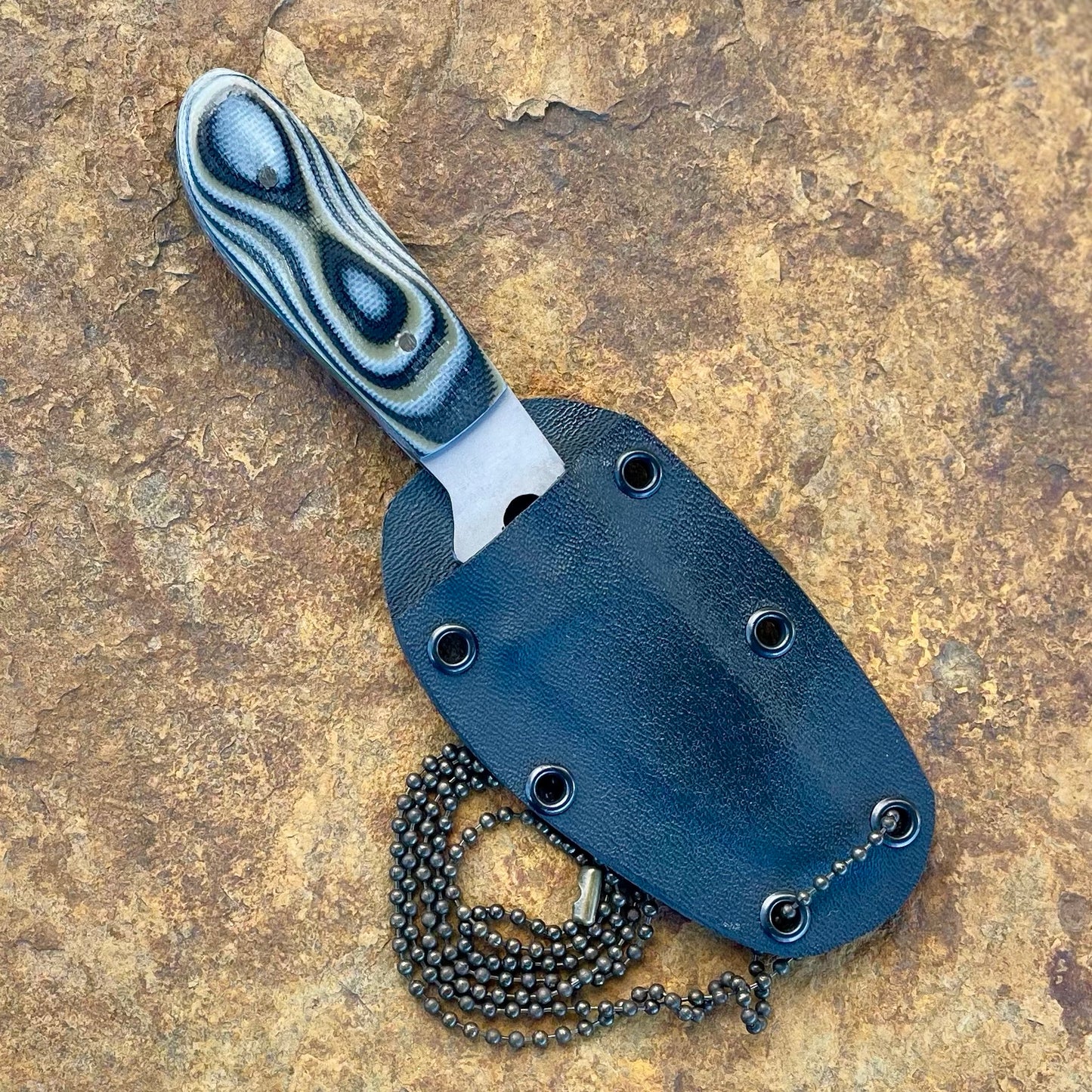 Neck Knife in 440C w/ Camo G10