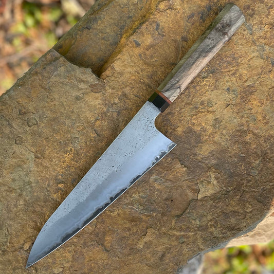 Forged Gyuto in Procut w/ Wa Spalted Walnut Burl
