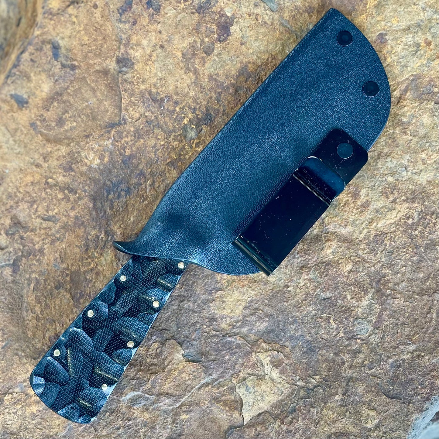 Forged EDC in 5160 w/ Black Micarta