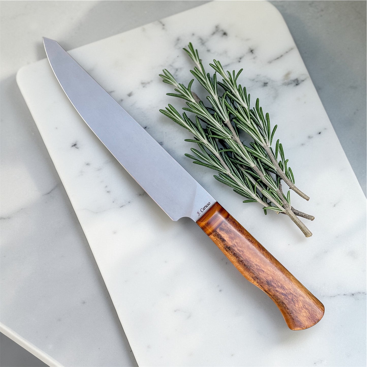 Slicer in CPM154 w/ Tiger Wood/ Vintage Micarta