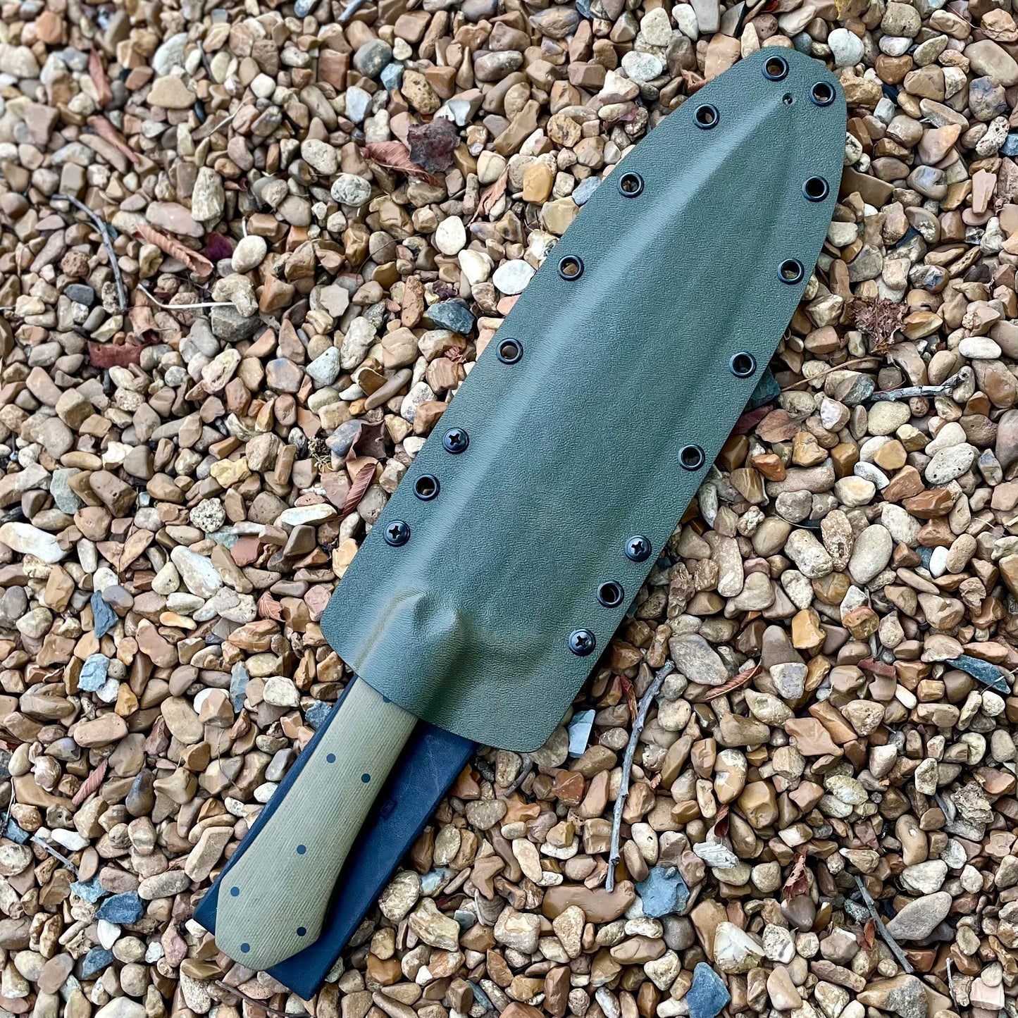 Camp Cheffy Chopper in 5160 w/ OD Canvas Micarta