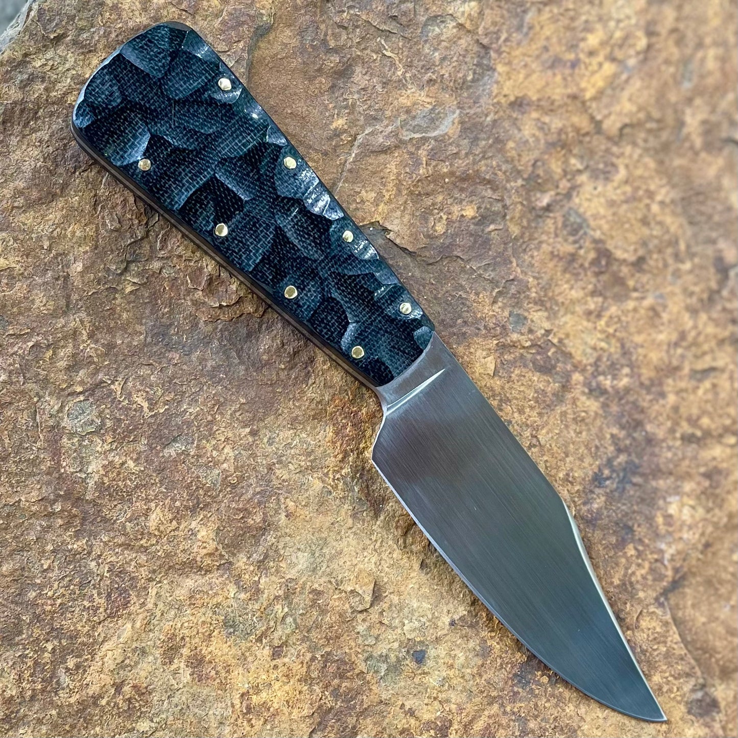 Forged EDC in 5160 w/ Black Micarta