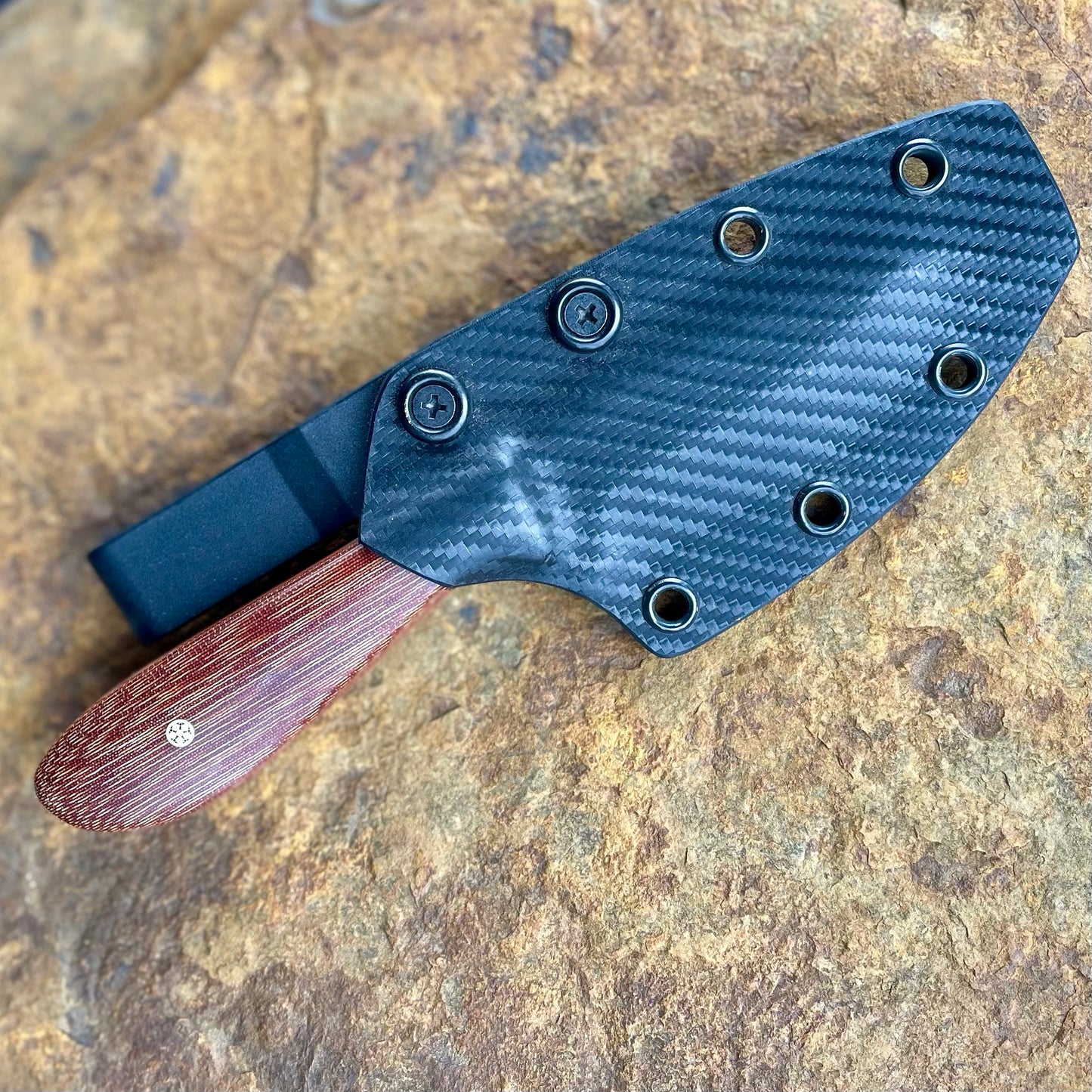 Vireo in AEB-L w/ Cross Cut Micarta