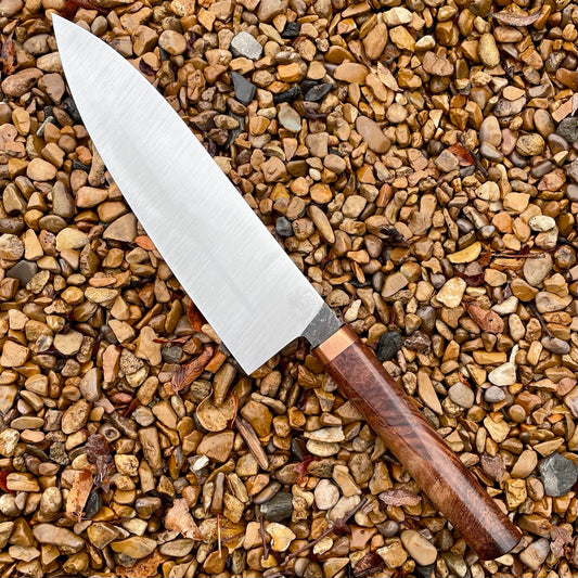 Gyuoto Culinary Knife in 15N20 w/ Cocobolo