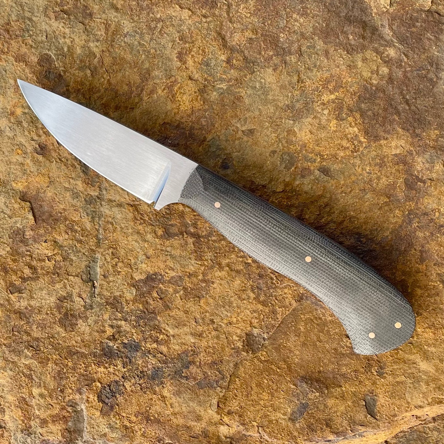 EDC in 5160 w/ Green Canva Micarta