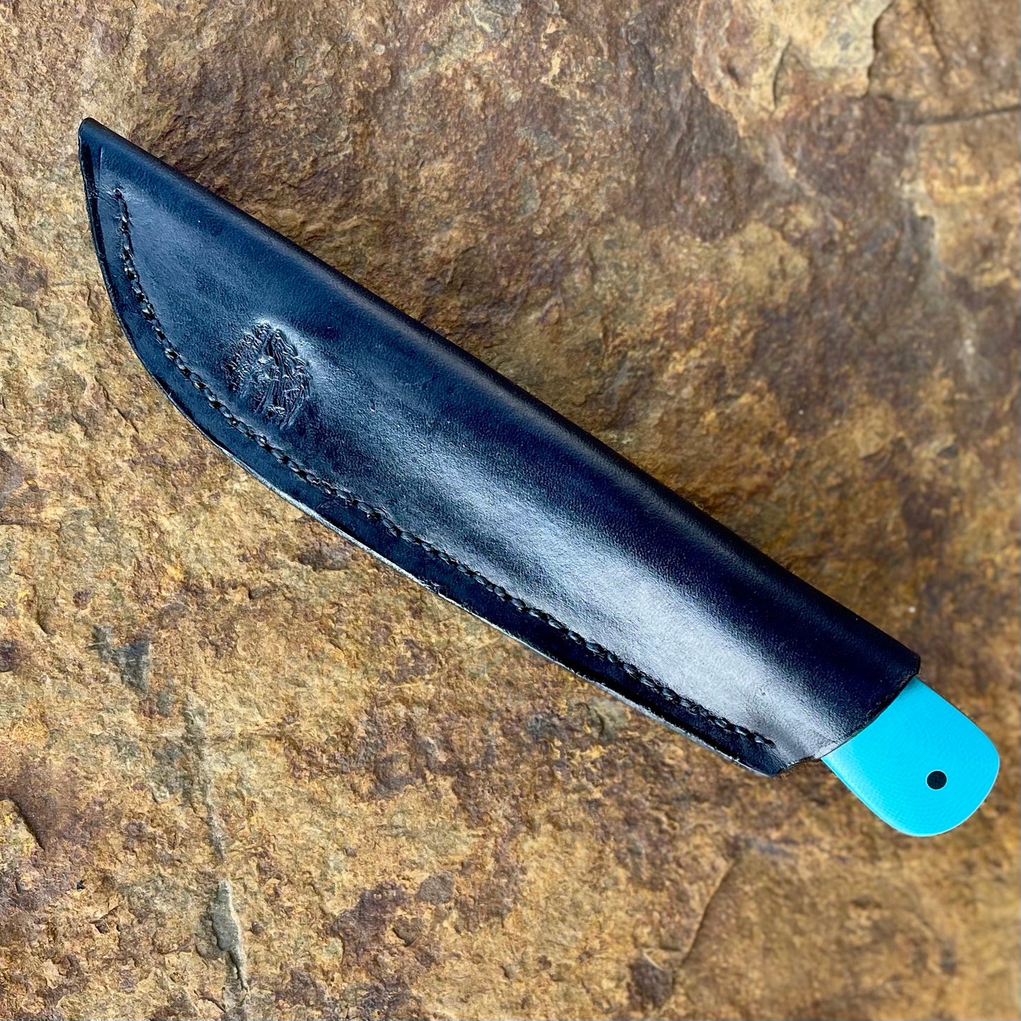 Boss Scrapper in 80CrV2 w/ Turquoise G10