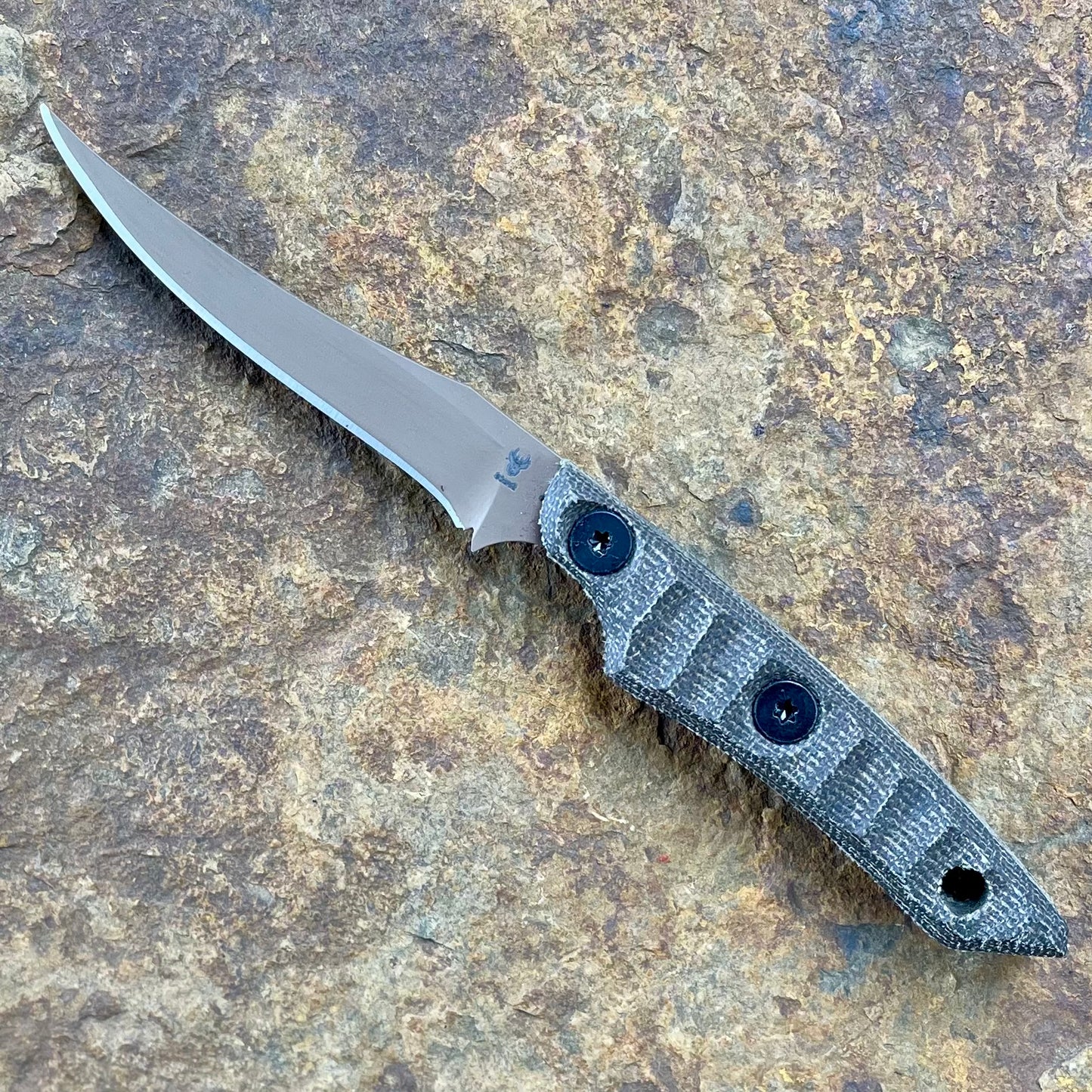 Gazeka in 80CrV2 Coyote Cerakote/Green Micarta