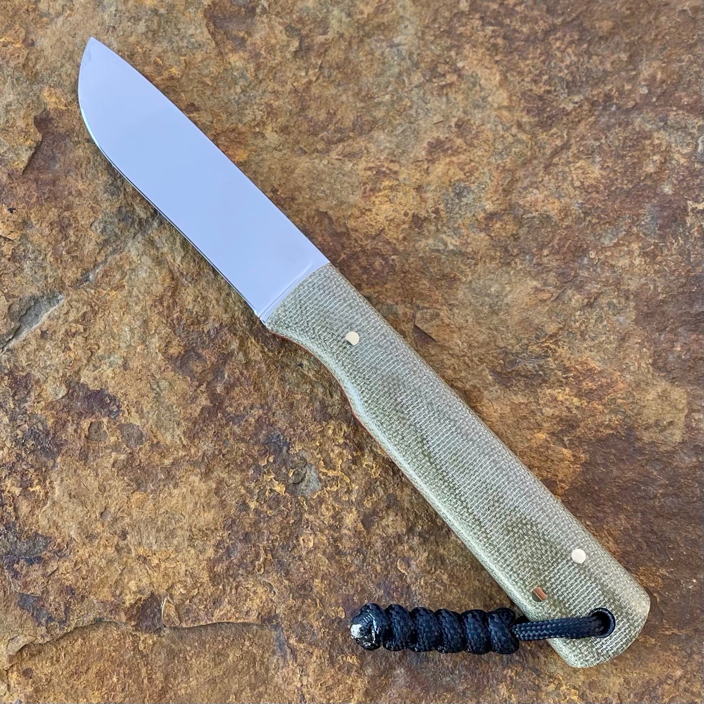 Electrician's Knife in D2 w/ OD Green Micarta