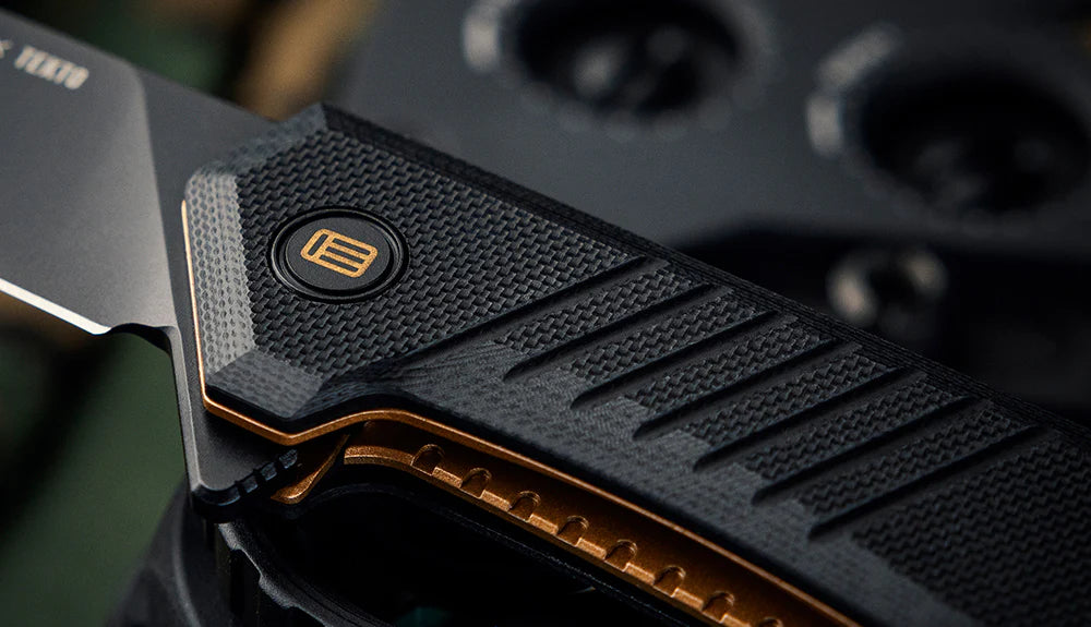 Tekto EOTECH F1 Alpha Linerlock Black G10/Bronze/Black D2