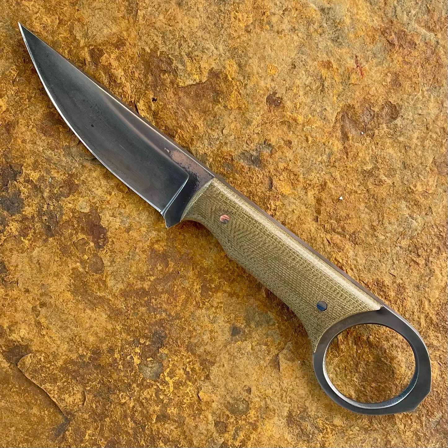 EDC in CPM S60V w/ OD Green Micarta