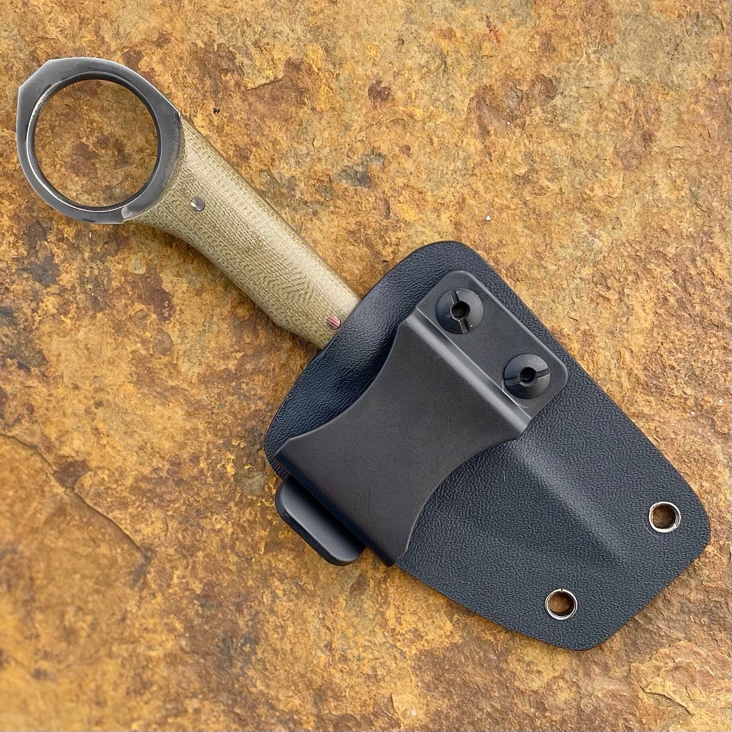 EDC in CPM S60V w/ OD Green Micarta