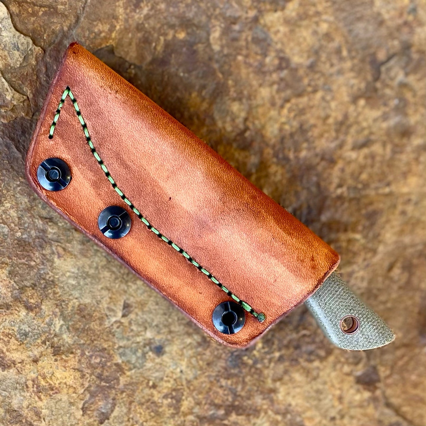 Pocket Knife in Nitro-V w/ OD Micarta