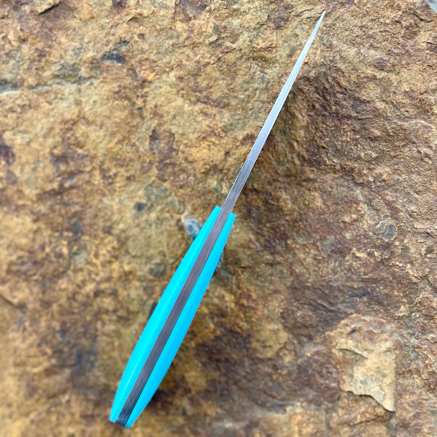 Boss Scrapper in 80CrV2 w/ Turquoise G10