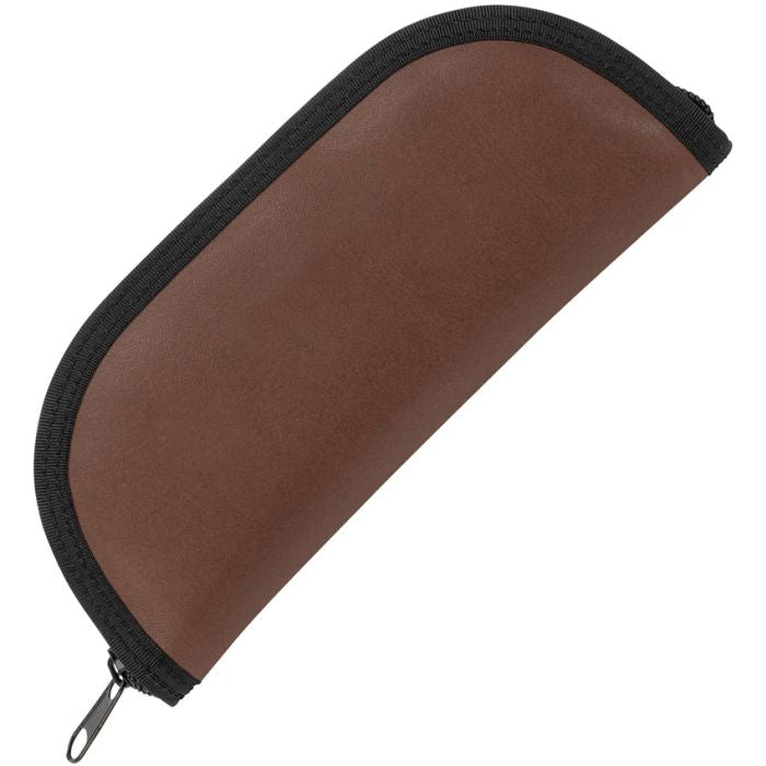 Case cutlery brown zipper pouch