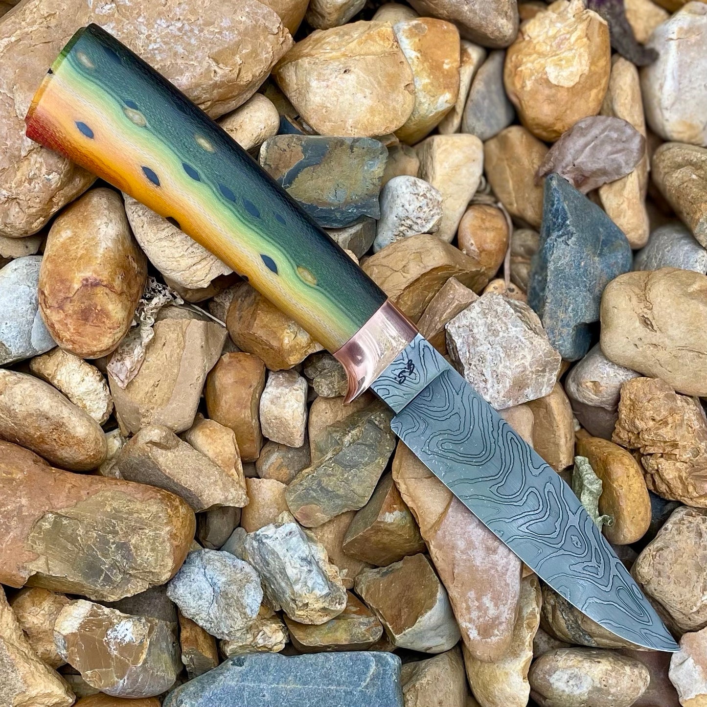 Damascus Tiger Trout B&T w/ G-Carta