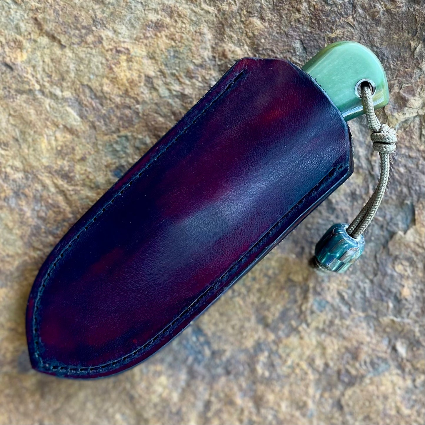 Olivia Pckt knife in S35VN w/ Green Richlite