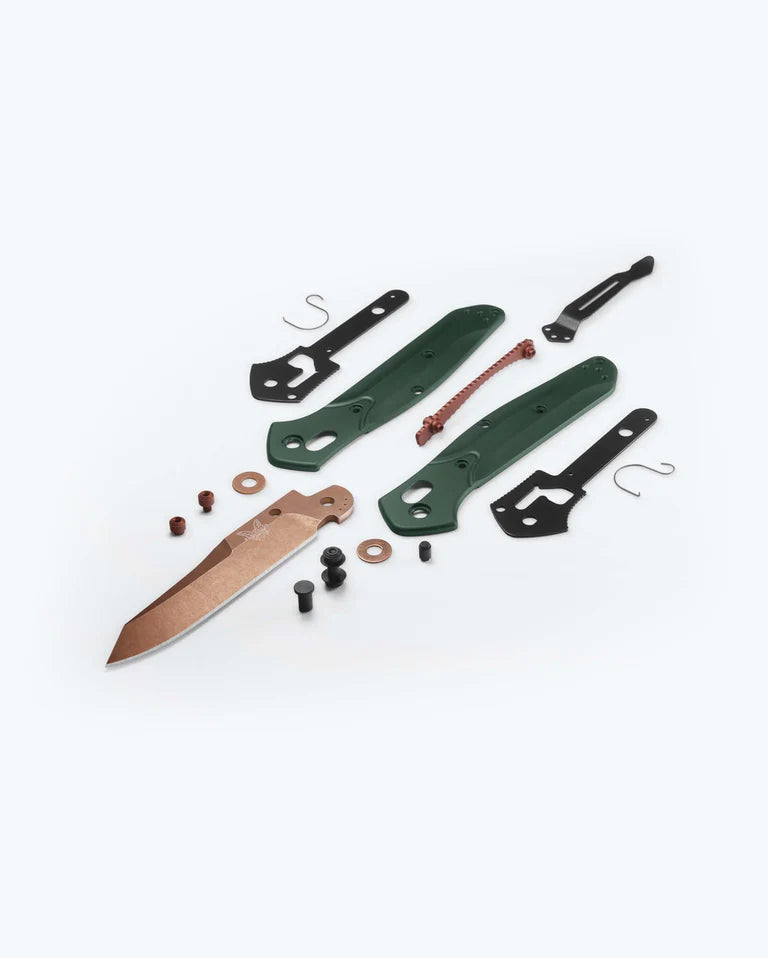 Benchmade Osborne Taiga Green Alum/S90V