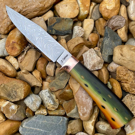 Damascus Tiger Trout B&T w/ G-Carta