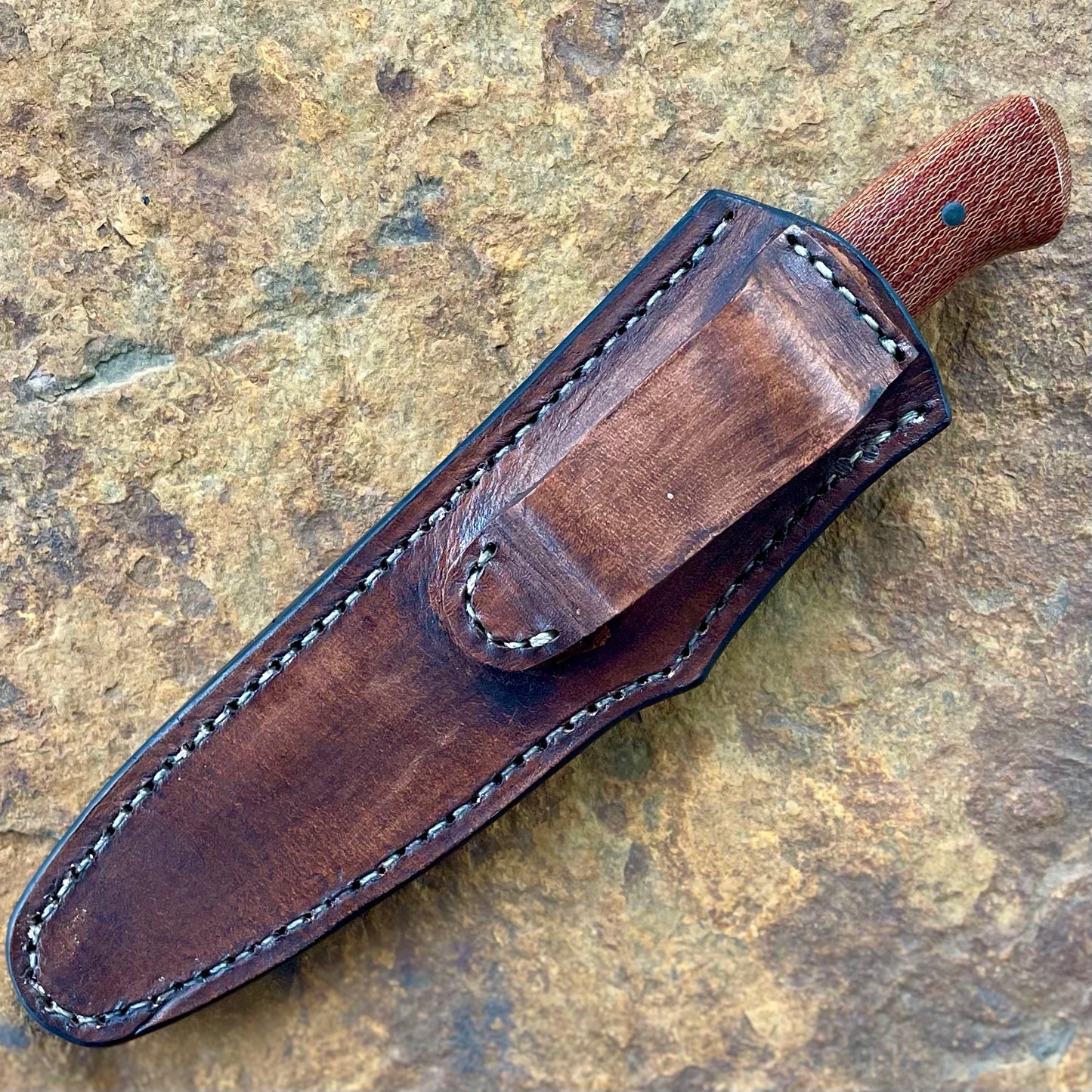 Skinner/EDC Caper in Nitro V w/ Crosscut Micarta