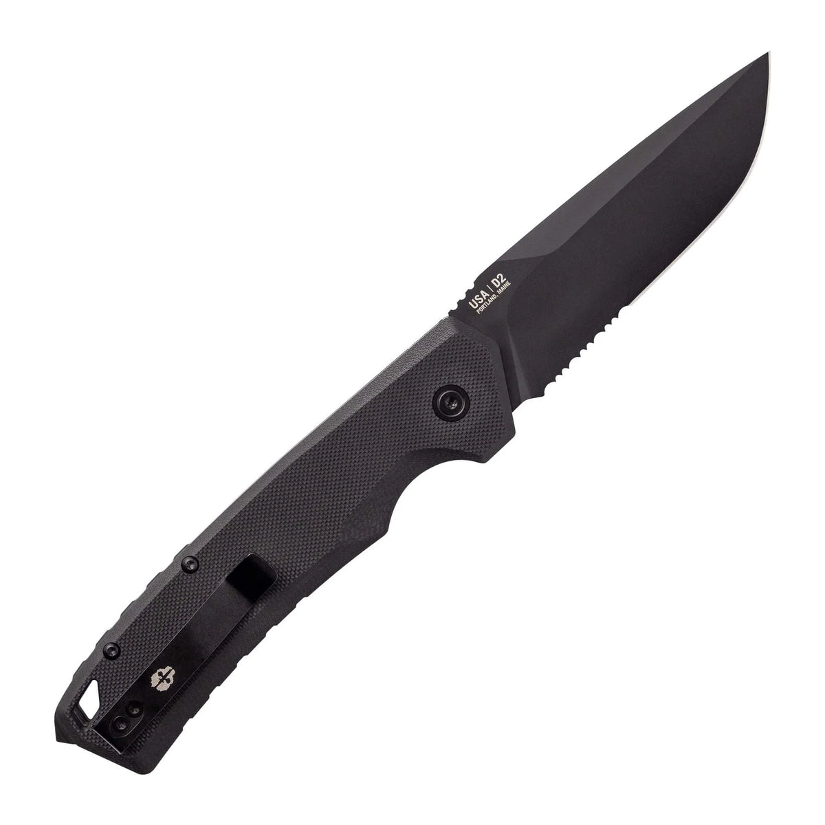 Tekto A3 Delta Black G10/Black Serrated D2