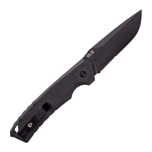 Tekto A3 Delta Black G10/Black Serrated D2