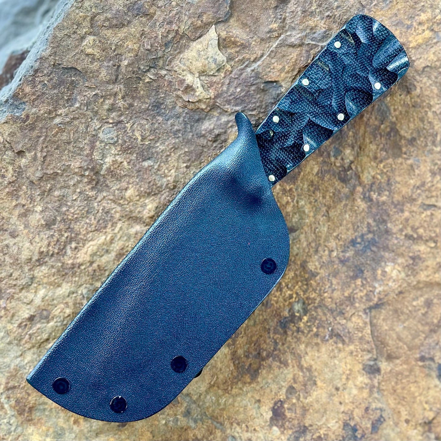 Forged EDC in 5160 w/ Black Micarta