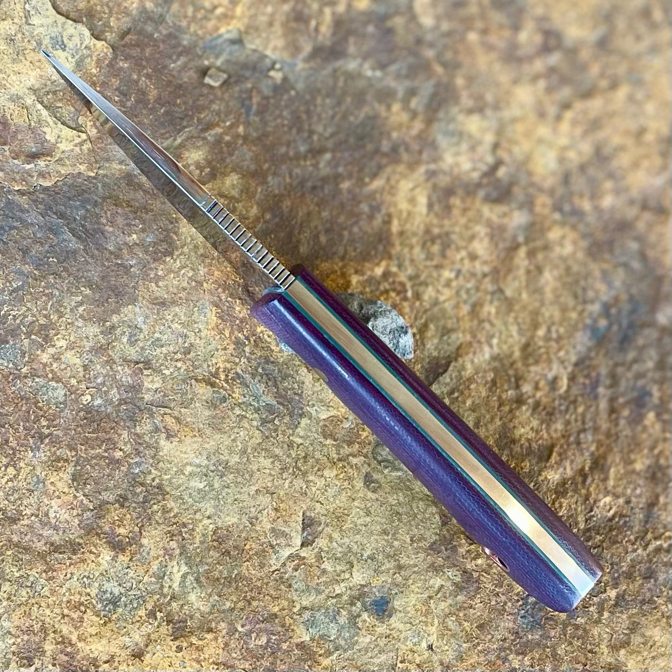 Pocket Knife in Nitro-V w/ Maroon Micarta