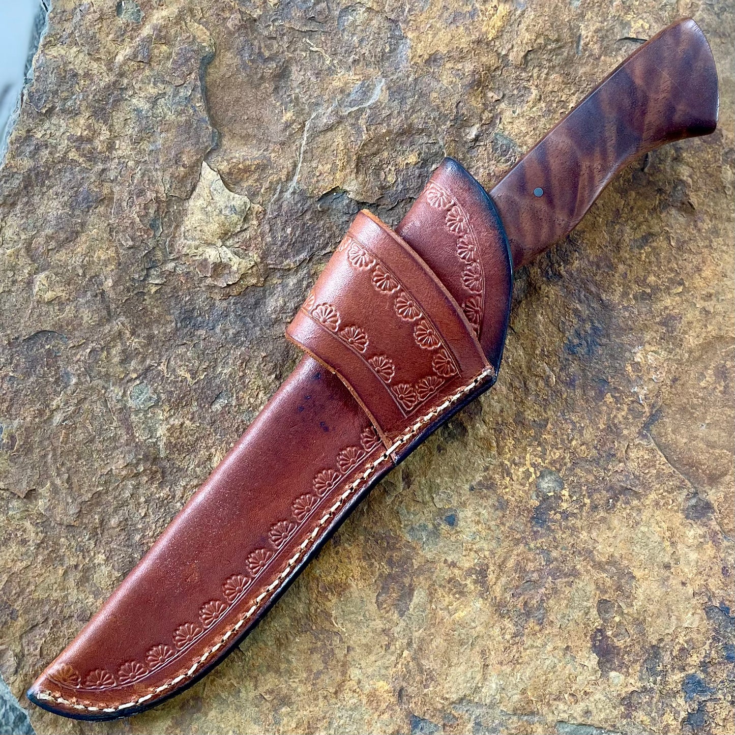 Forged Hunter in 5160 w/ Quilted Walnut