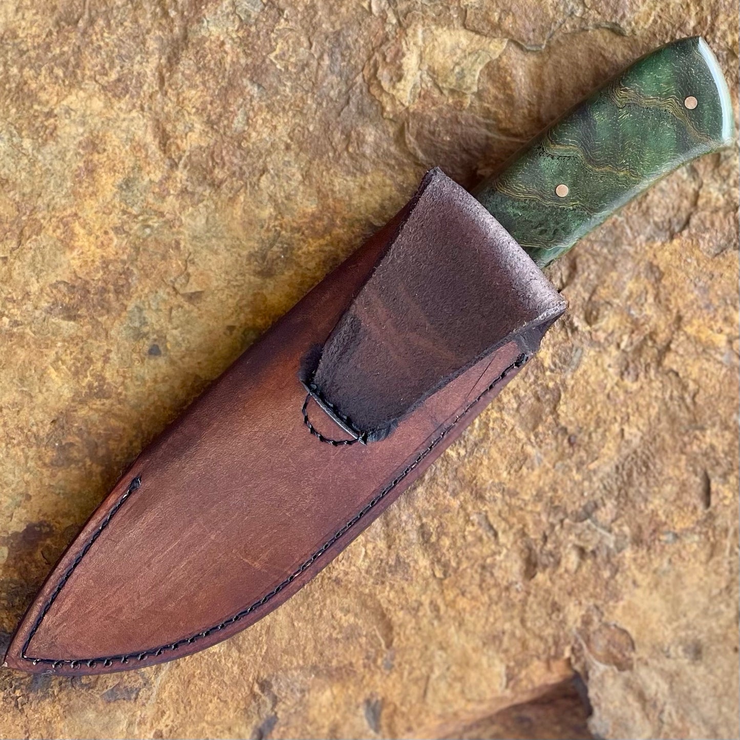 Hunter in 5160 w/ Green Maple Burl
