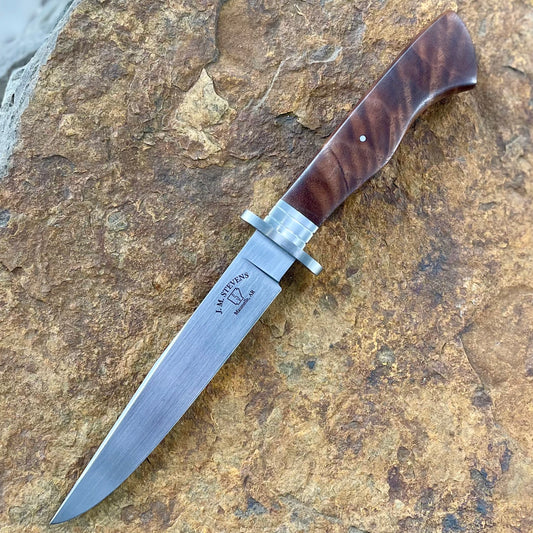 Forged Hunter in 5160 w/ Quilted Walnut