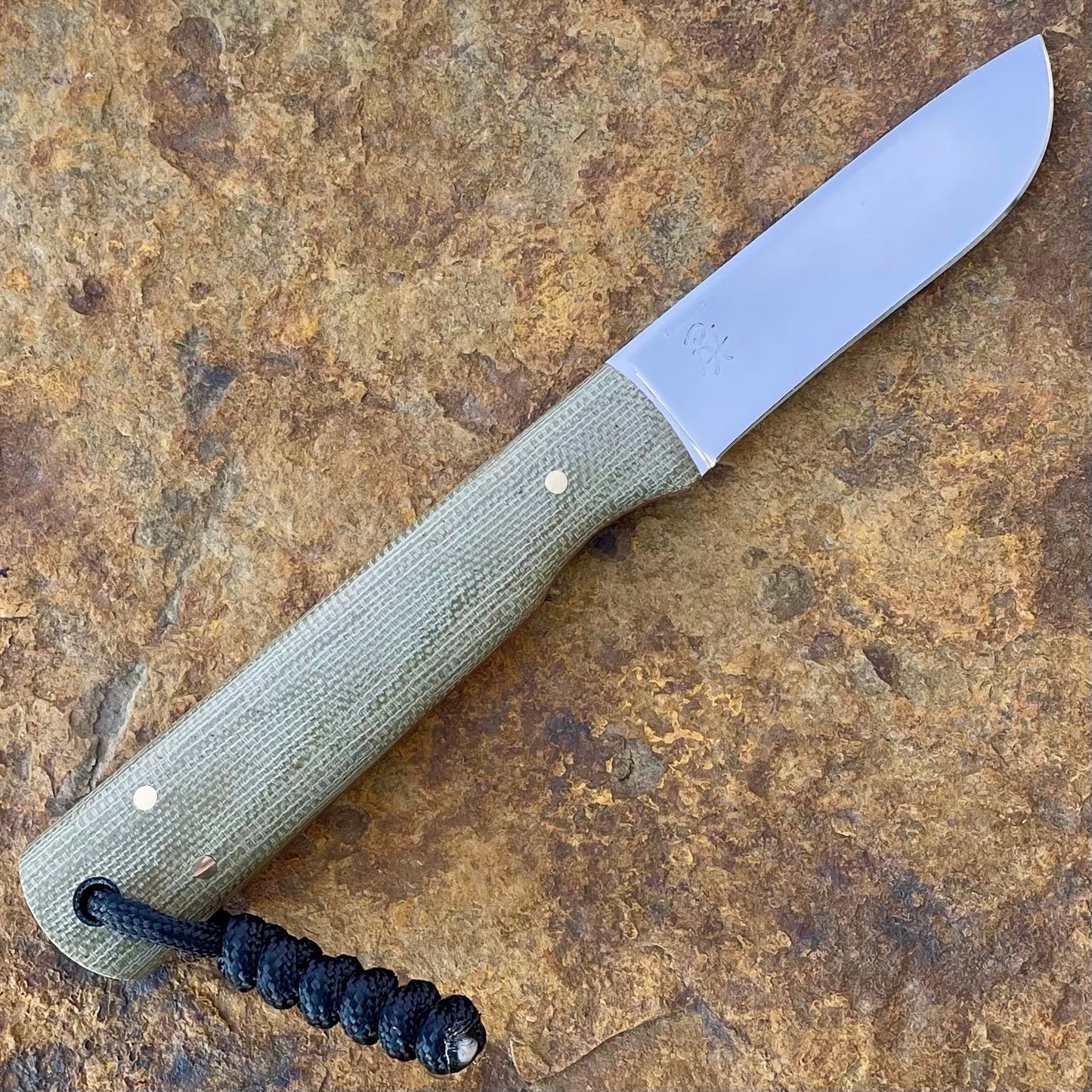 Electrician's Knife in D2 w/ OD Green Micarta