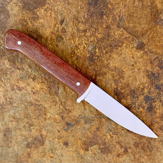 Skinner/EDC Caper in Nitro V w/ Crosscut Micarta
