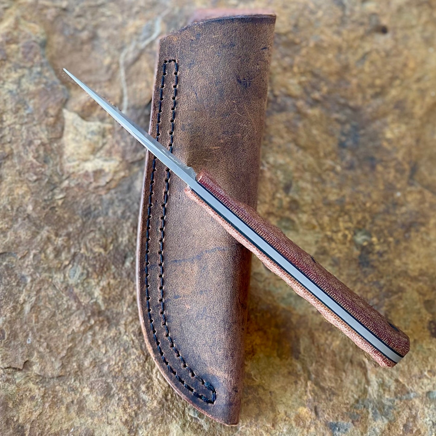 Feather Light Scalpel in Nitro V w/ Vintage Micarta