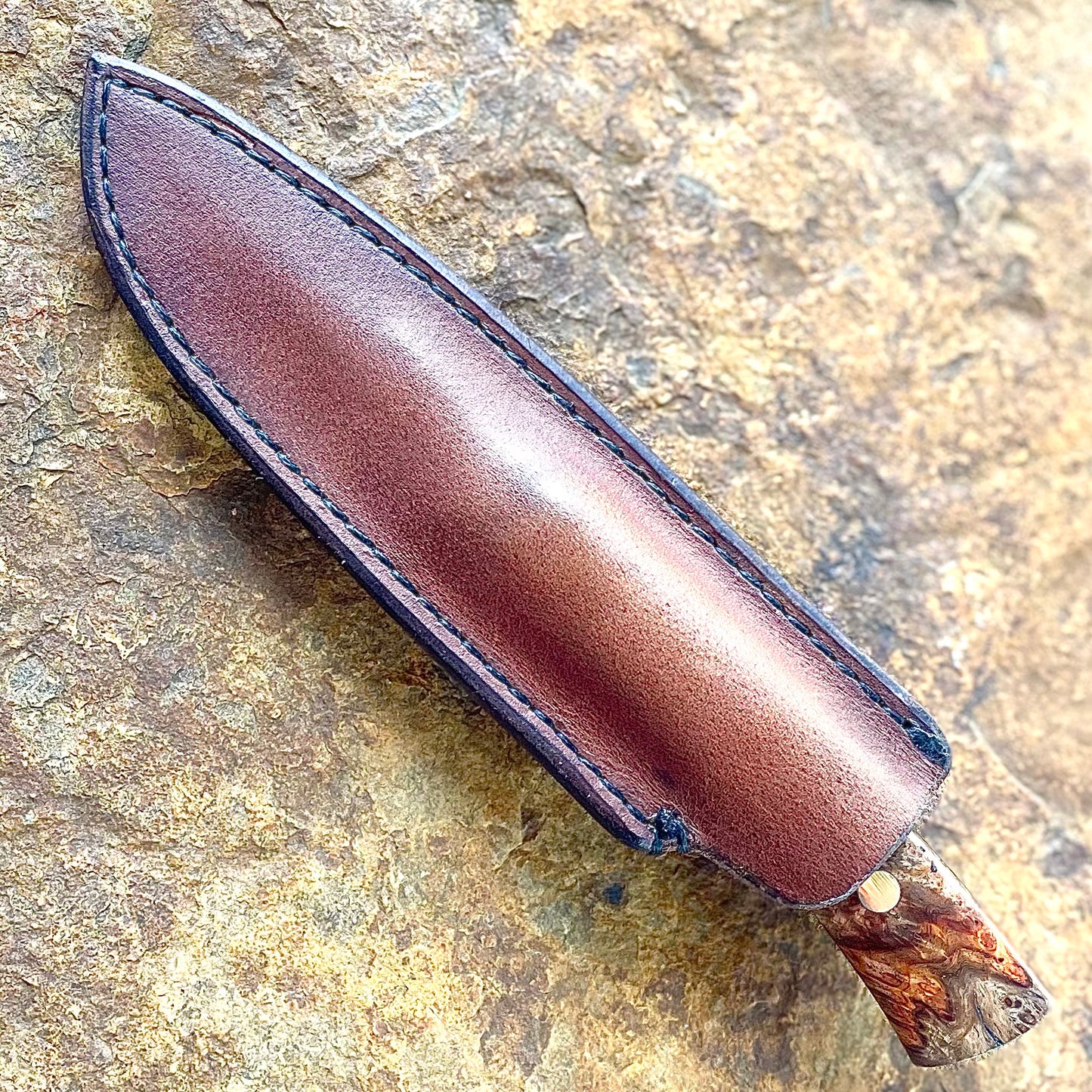 Go-Mai (1080 & 15N20) EDC w/ Amboyna Burl