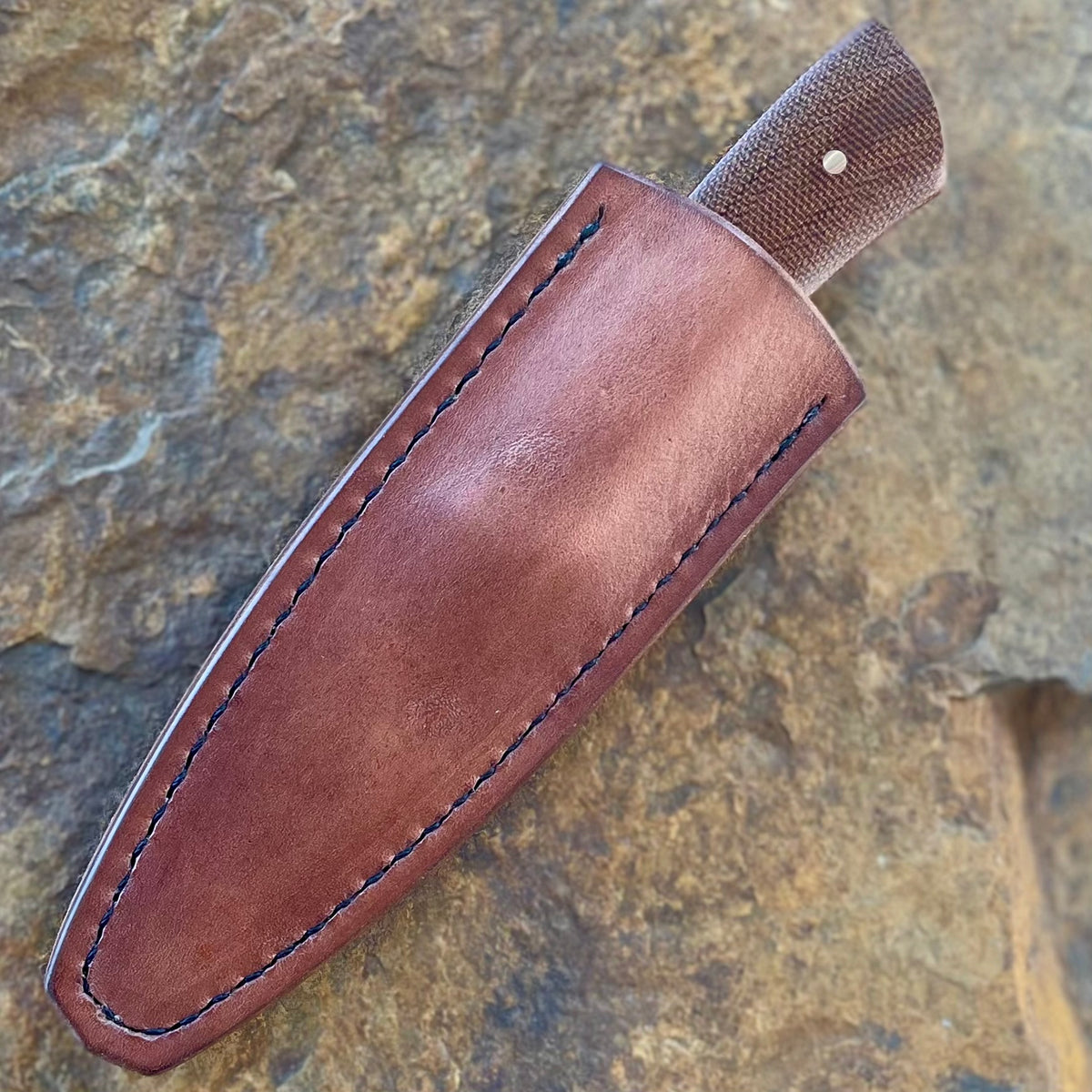 Fixed Blade Pocket Knife in Nitro V w/ Micarta