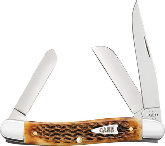 Case Cutlery Medium Stockman Burnt Amber