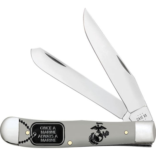 Case Cutlery Trapper USMC Grey