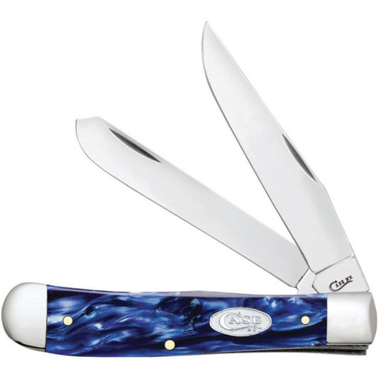 Case Cutlery Trapper Sparxx Blue Kirinite