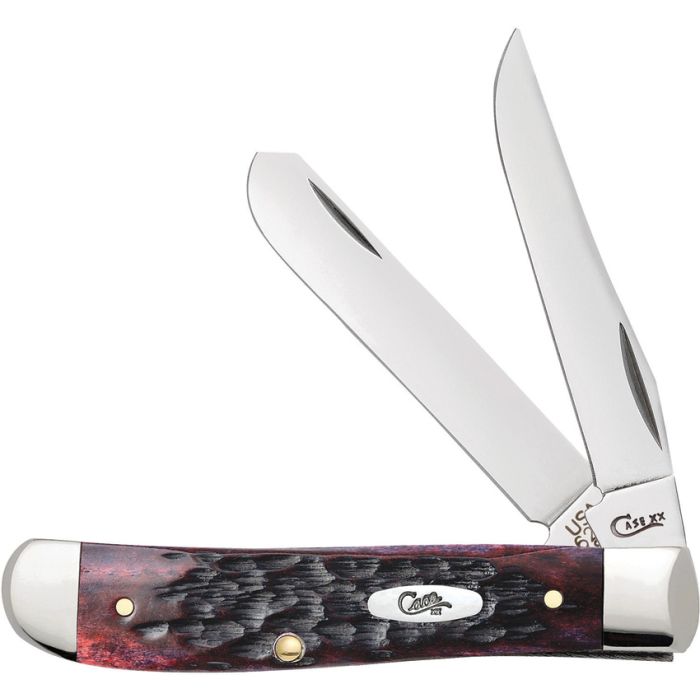 Case Cutlery Mini Trapper Crimson Red Bone