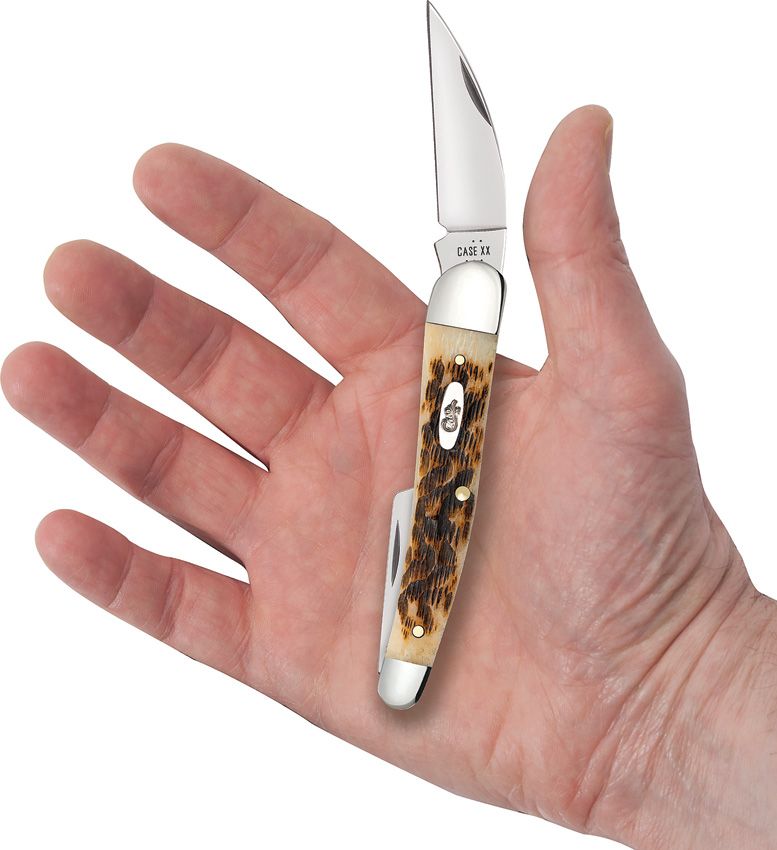 Case Cutlery Seahorse Whittler Amber Bone CS