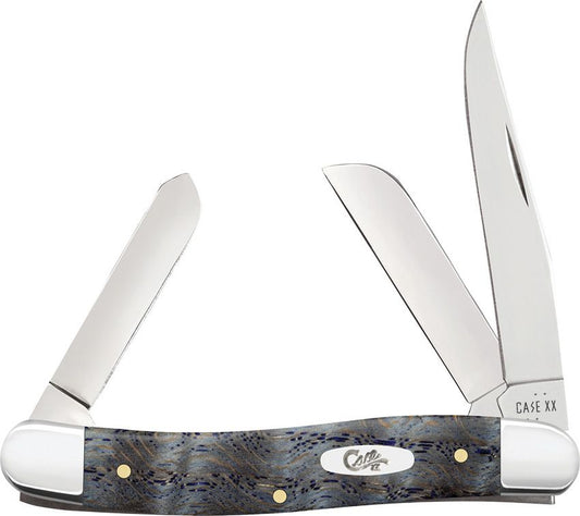 Case Cutlery Medium Stockman Blue Curly Oak